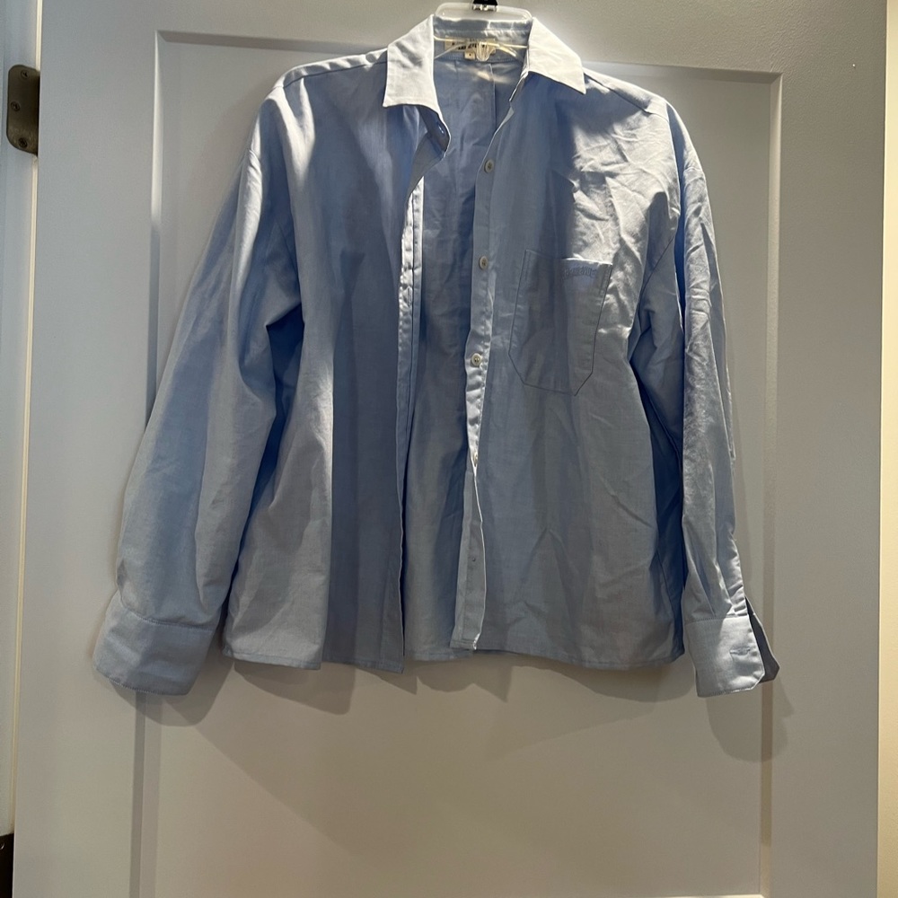Djerf Avenue Breezy Shirt Blue size S worn once!